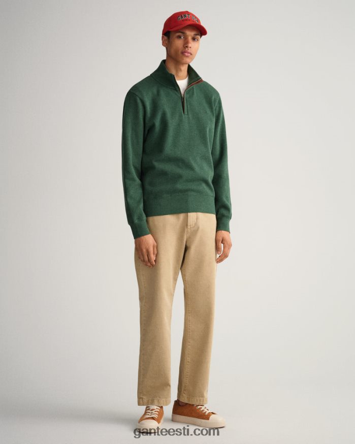 GANT mehed metsaroheline mel pooltõmblukuga dressipluus NBR64N241