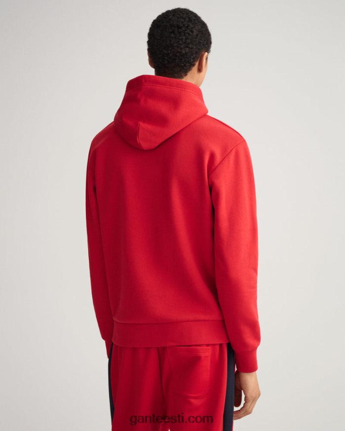 GANT mehed rubiinpunane crest shield higiga kapuuts NBR64N290