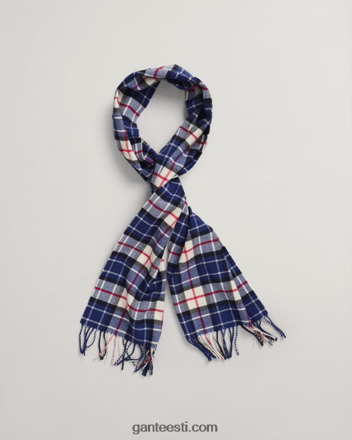 GANT mehed Sügavsinine ruuduline villane toimne sall NBR64N560