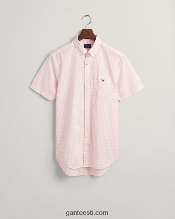 GANT mehed Kalifornia roosa Tavalise istmega hõlmiksärk lühikeste varrukatega NBR64N91