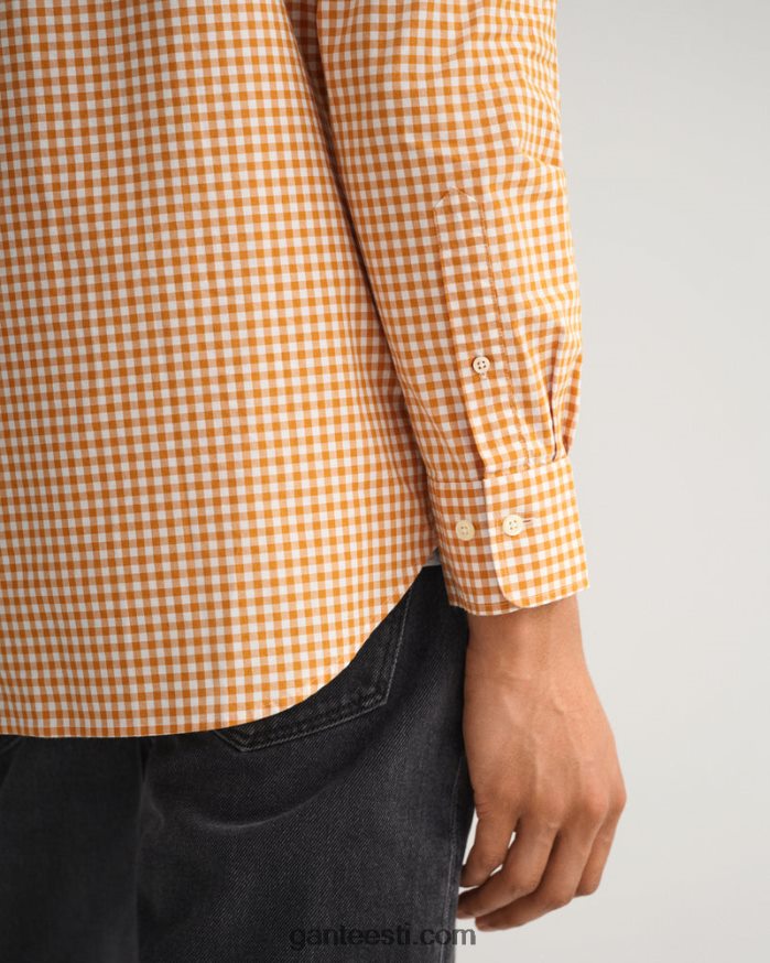 GANT mehed dk sinepi apelsin tavalise sobivusega hõlmikriidest särk NBR64N56