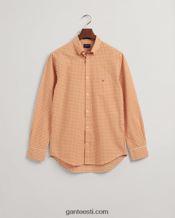 GANT mehed dk sinepi apelsin tavalise sobivusega hõlmikriidest särk NBR64N56