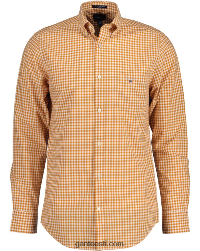 GANT mehed dk sinepi apelsin tavalise sobivusega hõlmikriidest särk NBR64N56