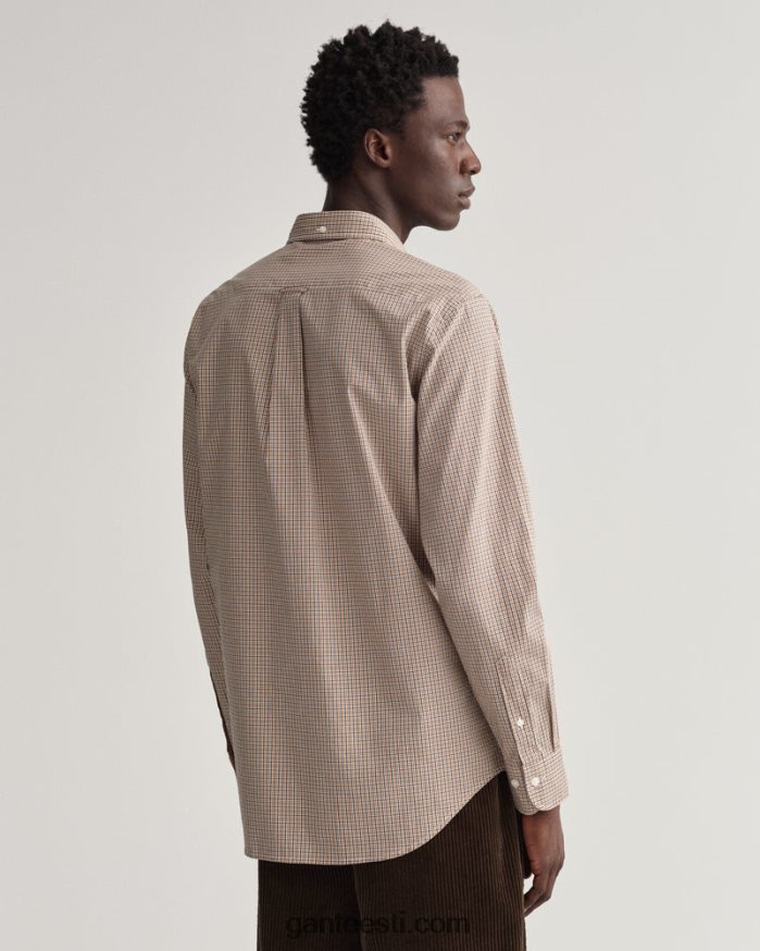 GANT mehed dk sinepi apelsin tavalise sobivusega popliinist mikrohõlmiksärk NBR64N43