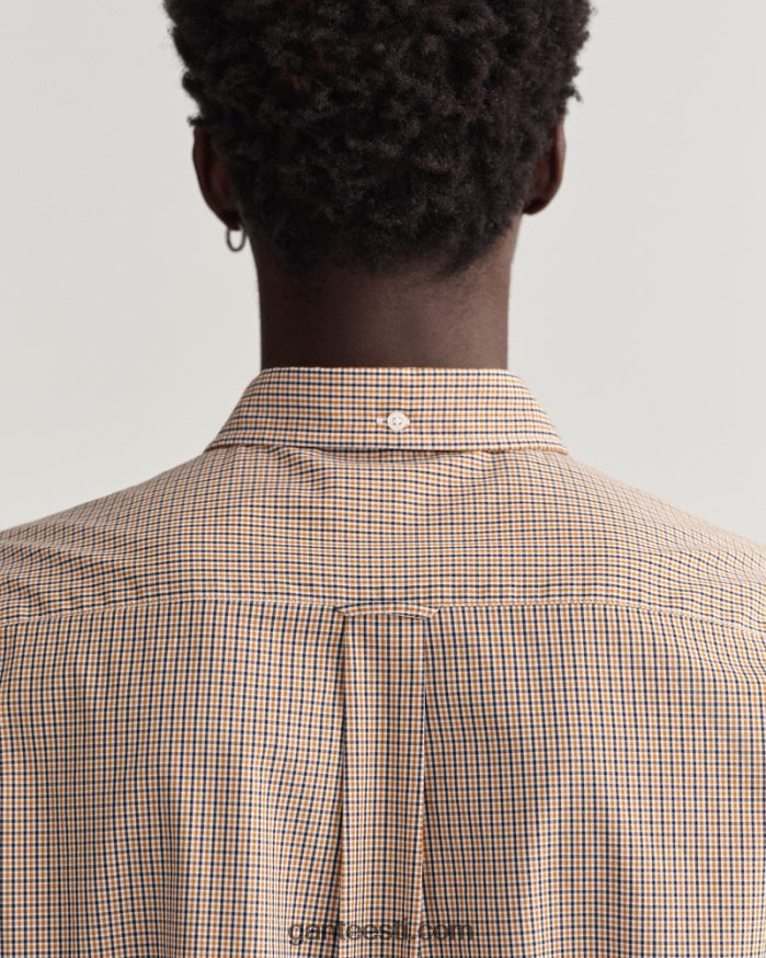 GANT mehed dk sinepi apelsin tavalise sobivusega popliinist mikrohõlmiksärk NBR64N43