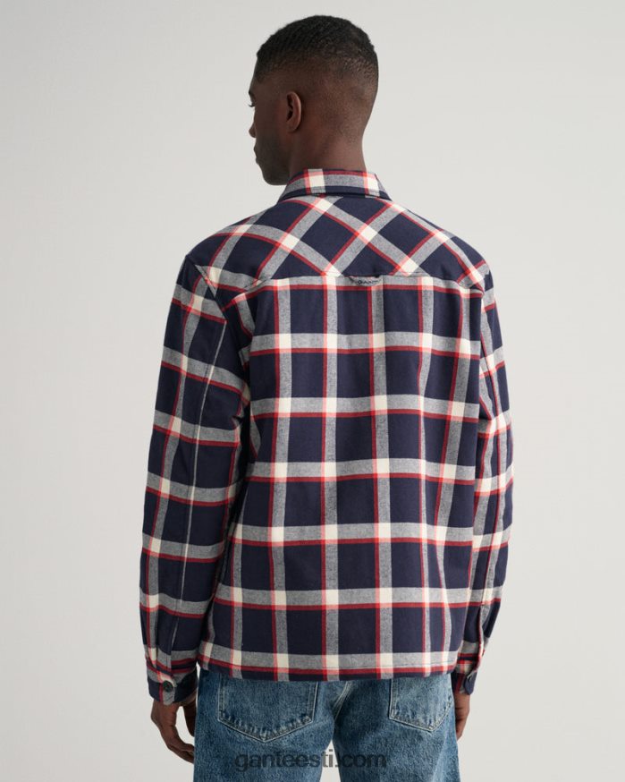 GANT mehed õhtusinine flanellist tšekki ülesärk NBR64N2