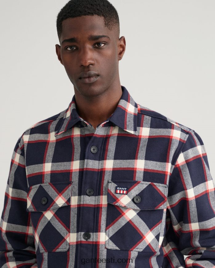 GANT mehed õhtusinine flanellist tšekki ülesärk NBR64N2