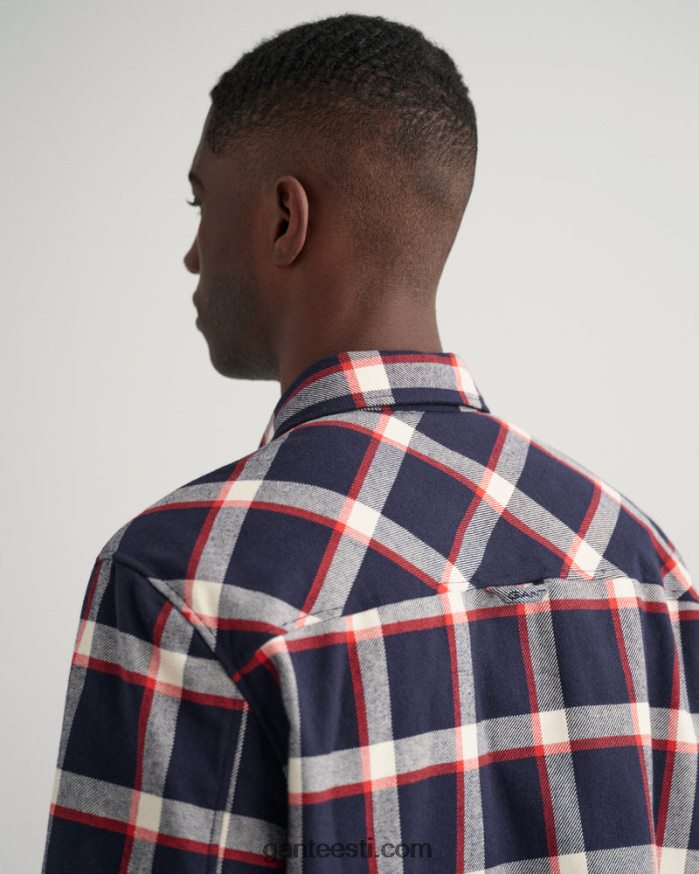 GANT mehed õhtusinine flanellist tšekki ülesärk NBR64N2