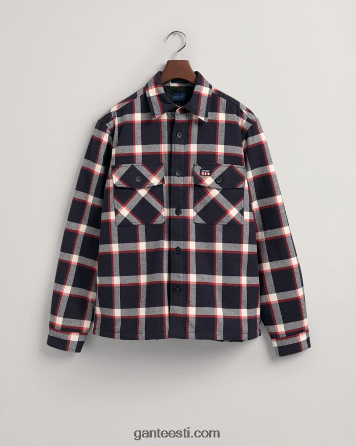 GANT mehed õhtusinine flanellist tšekki ülesärk NBR64N2