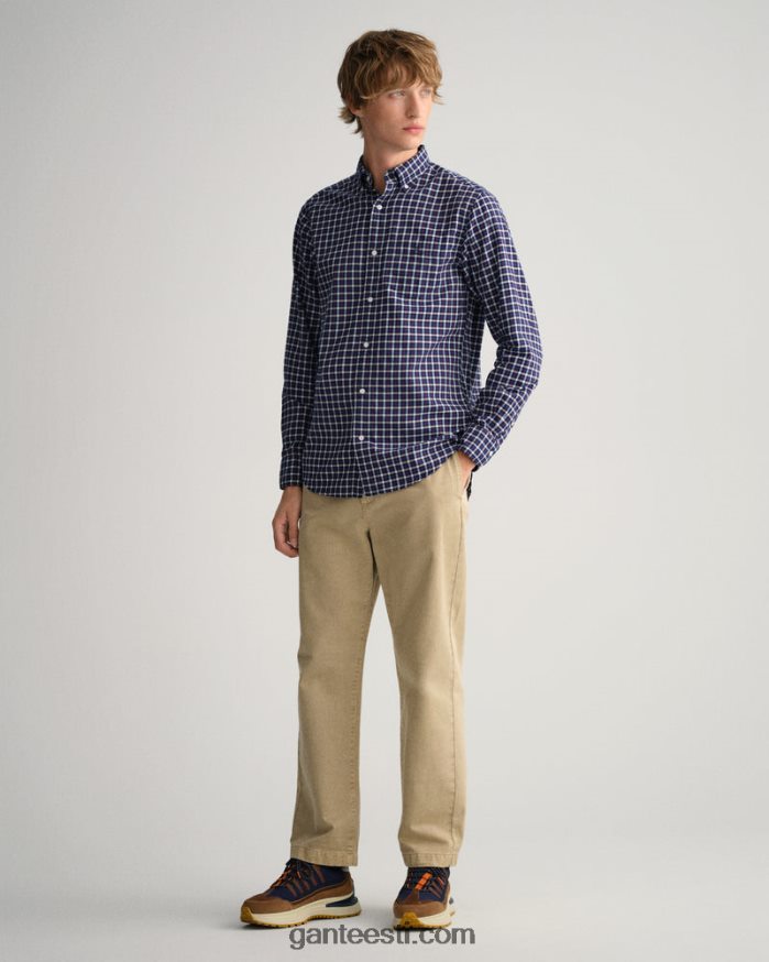 GANT mehed õhtusinine tavalise sobivusega hõlmiktoimse särk NBR64N28