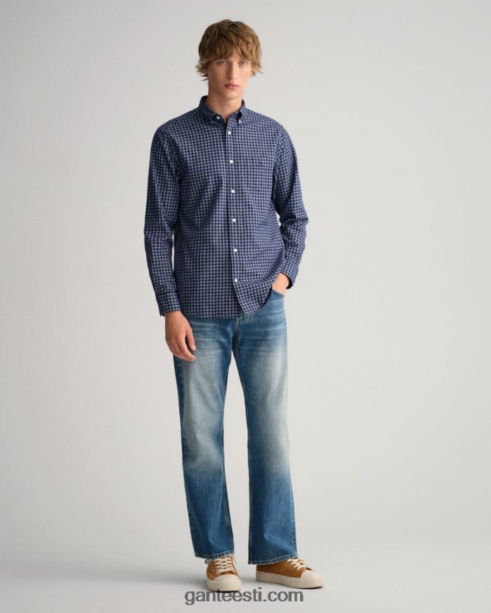 GANT mehed õhtusinine tavalise sobivusega jaspe hõlmiksärk NBR64N4