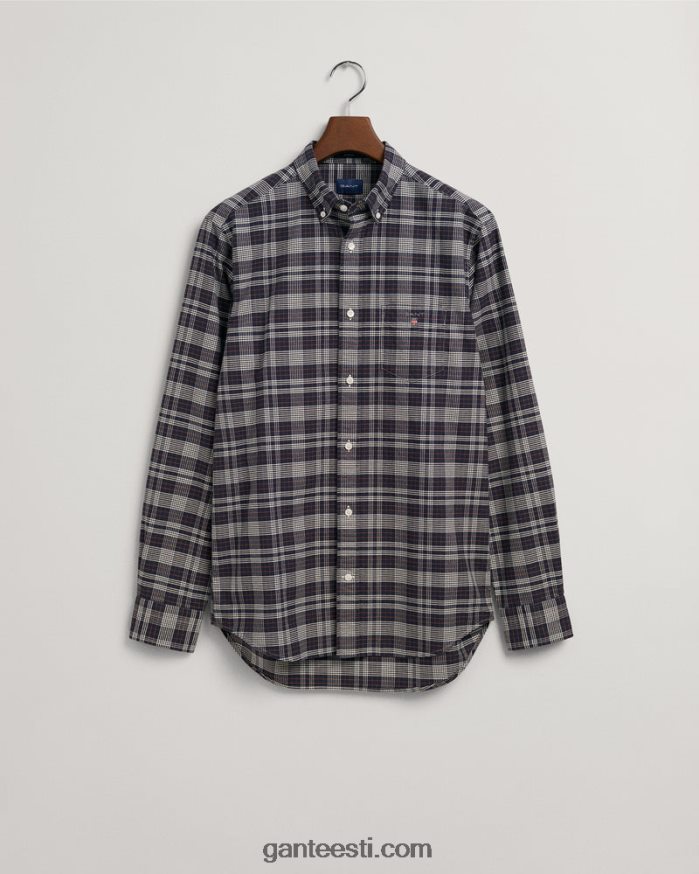 GANT mehed õhtusinine tavalise sobivusega oxfordi check-särk NBR64N16