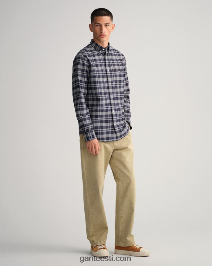 GANT mehed õhtusinine tavalise sobivusega oxfordi check-särk NBR64N16