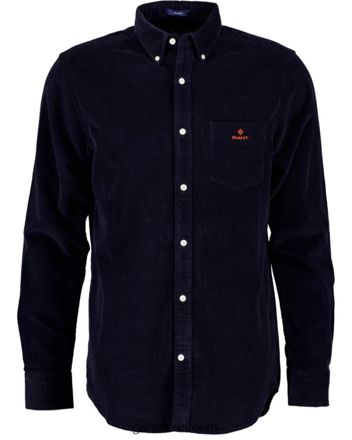 GANT mehed õhtusinine tavalise sobivusega velvetist särk NBR64N9