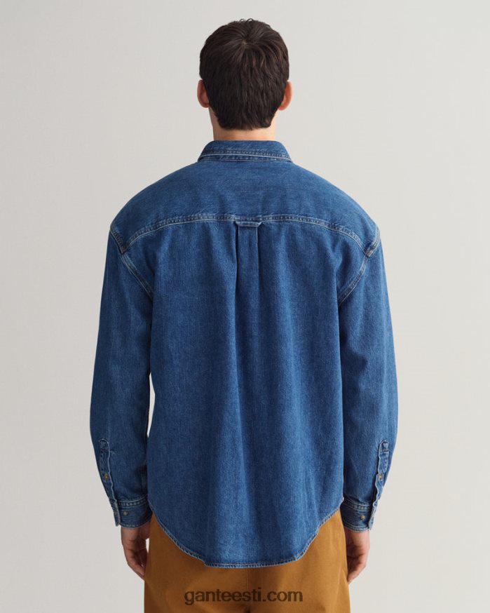 GANT mehed kesksinine sisse kantud ülisuur teksariidest toimne särk NBR64N19