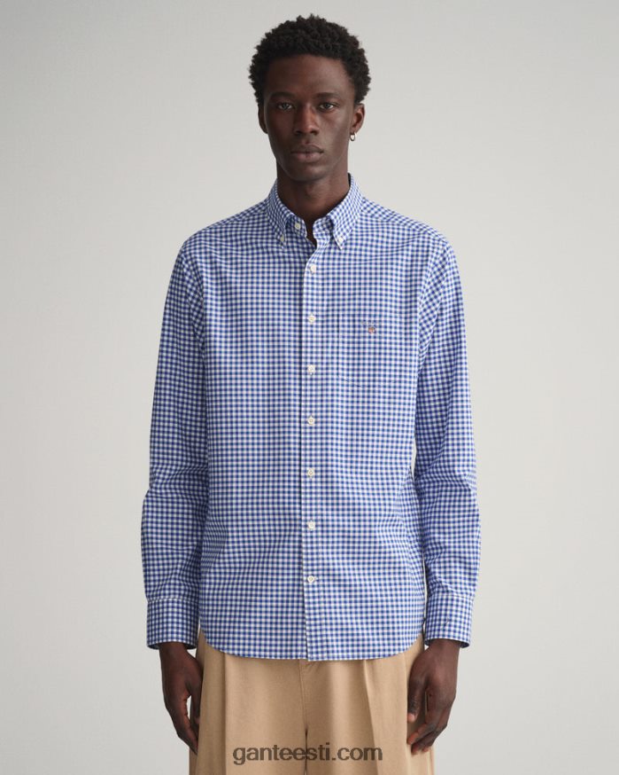 GANT mehed kolledži sinine tavalise sobivusega hõlmikriidest särk NBR64N68