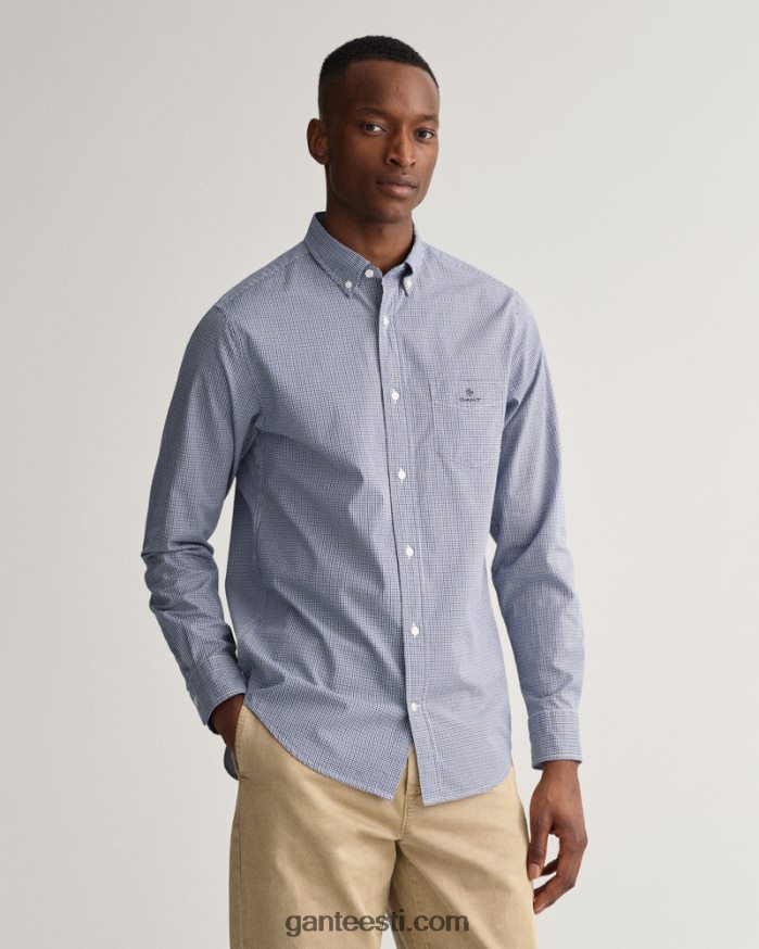 GANT mehed kolledži sinine tavalise sobivusega popliinist mikrohõlmiksärk NBR64N30