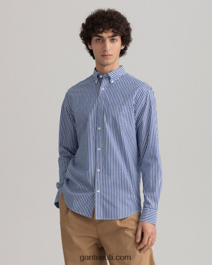 GANT mehed kolledži sinine tavalise triibuga lairiidest särk NBR64N74