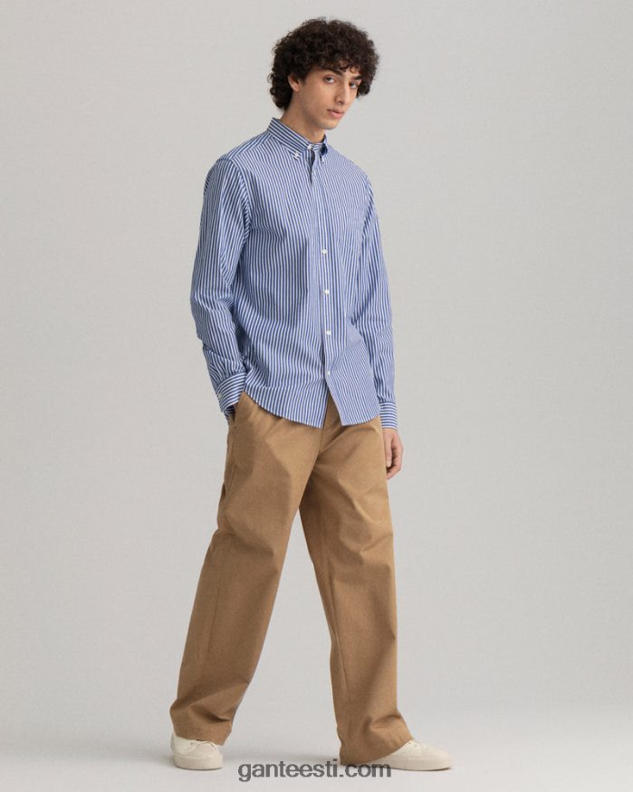 GANT mehed kolledži sinine tavalise triibuga lairiidest särk NBR64N74