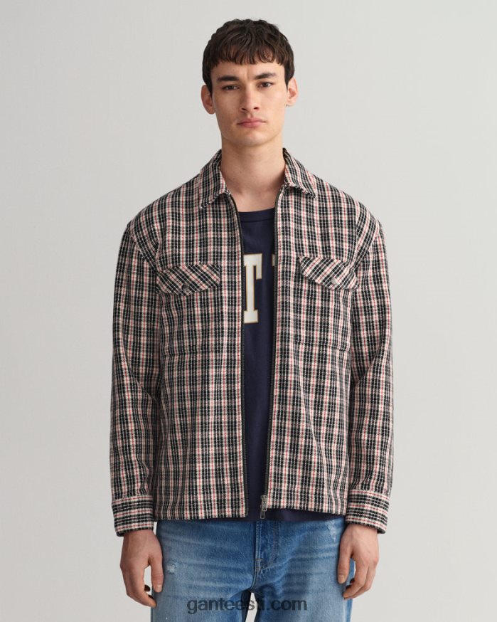 GANT mehed kreem lõdvestunud istuv raske toimse lukuga särk NBR64N22