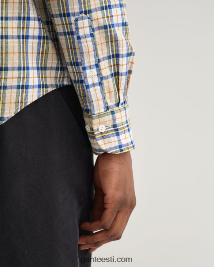 GANT mehed kuiv liiv tavalise istmega tartan check-särk NBR64N15