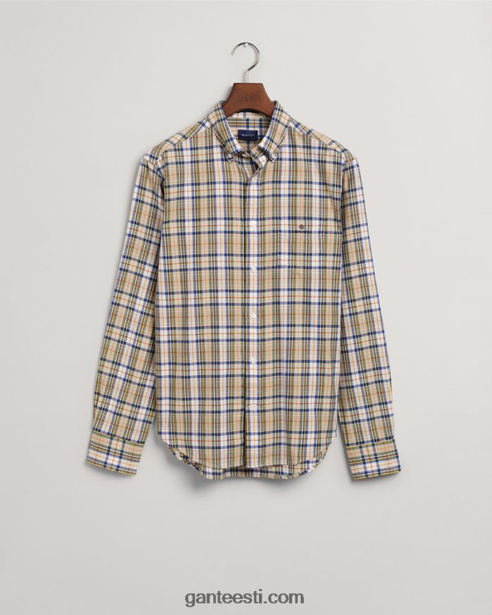 GANT mehed kuiv liiv tavalise istmega tartan check-särk NBR64N15