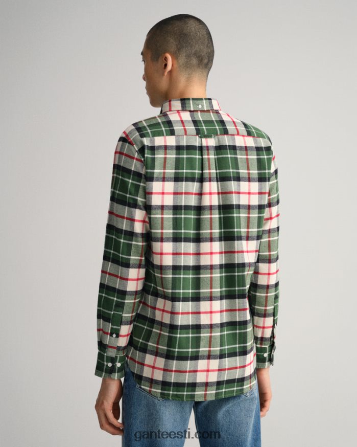 GANT mehed metsaroheline tavalise sobivusega flanellist tartansärk NBR64N1