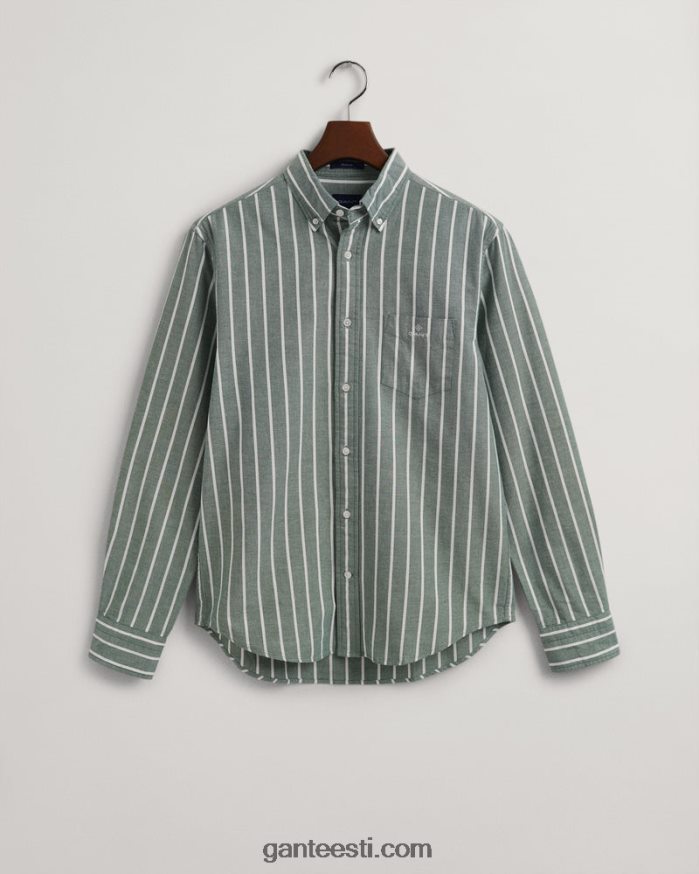 GANT mehed metsaroheline tavalise sobivusega oxfordi laia triibuga särk NBR64N55