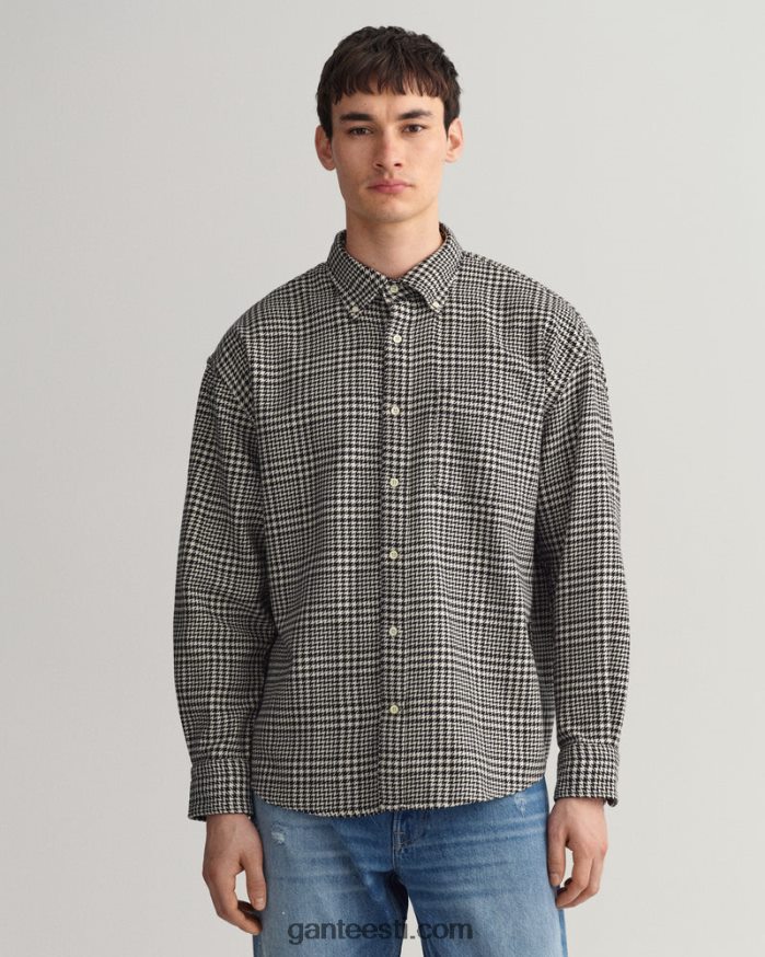 GANT mehed must ülisuur hagijahambuline puuvillane särk NBR64N13