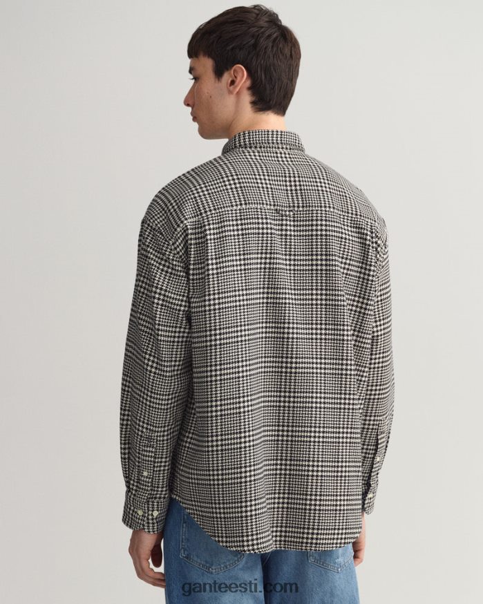 GANT mehed must ülisuur hagijahambuline puuvillane särk NBR64N13