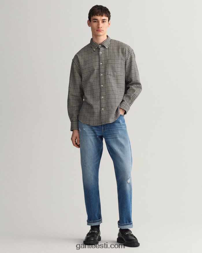 GANT mehed must ülisuur hagijahambuline puuvillane särk NBR64N13