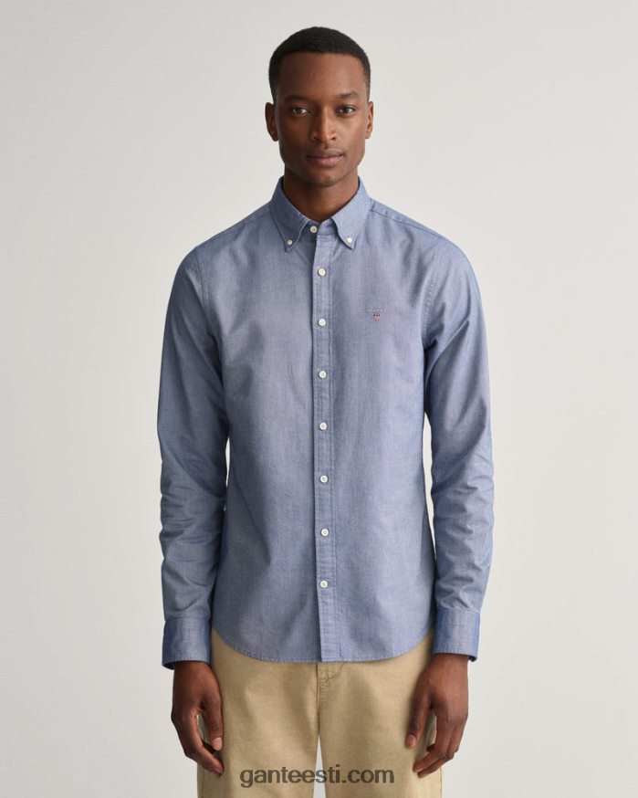 GANT mehed pärsia sinine slim fit oxfordi särk NBR64N44