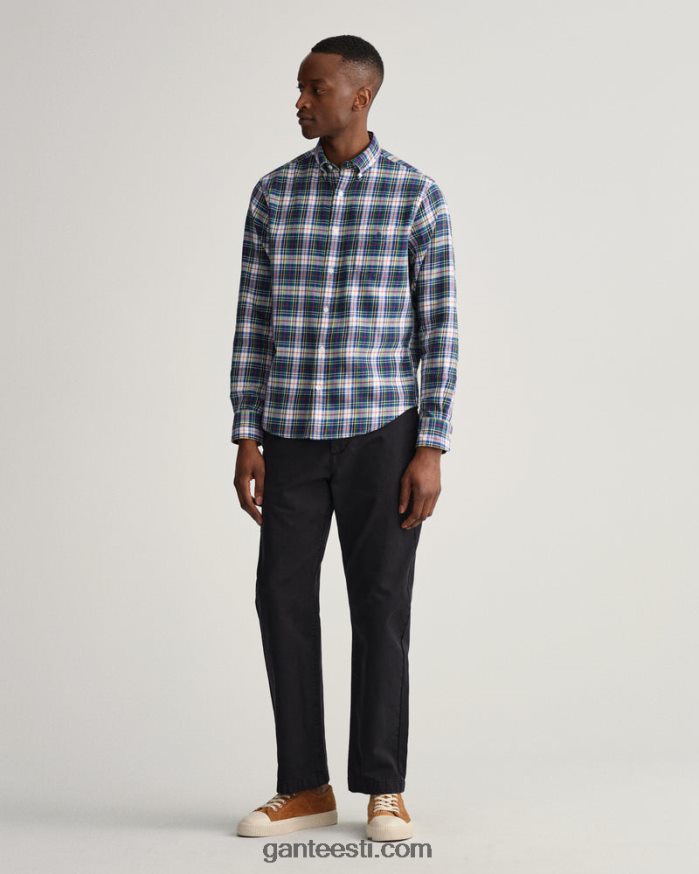 GANT mehed pärsia sinine tavalise istmega tartan check-särk NBR64N11