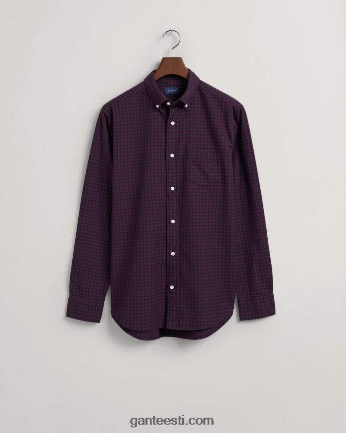 GANT mehed punetav punane tavalise sobivusega jaspe hõlmiksärk NBR64N3