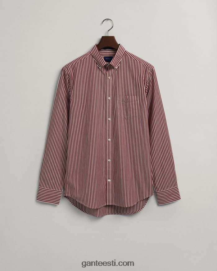 GANT mehed punetav punane tavalise triibuga lairiidest särk NBR64N57