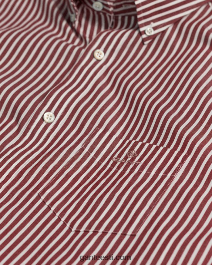 GANT mehed punetav punane tavalise triibuga lairiidest särk NBR64N57