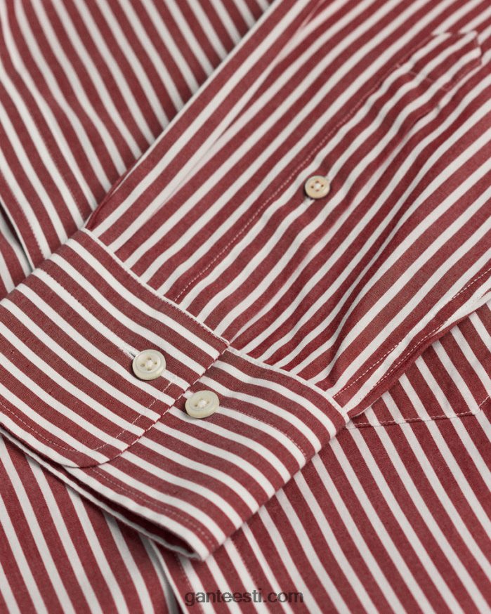 GANT mehed punetav punane tavalise triibuga lairiidest särk NBR64N57