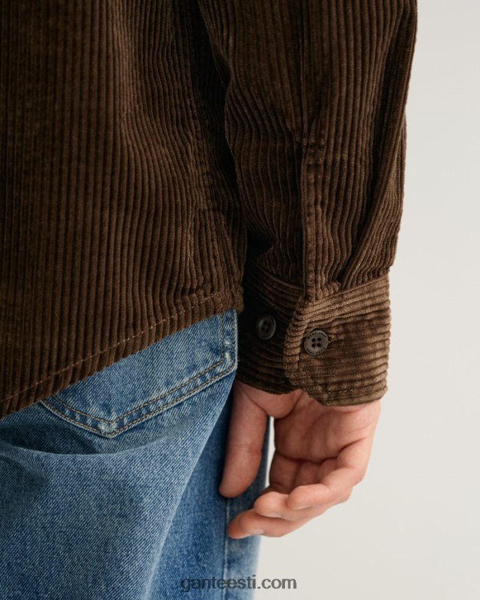 GANT mehed rikkalik pruun velvetist ülesärk NBR64N6