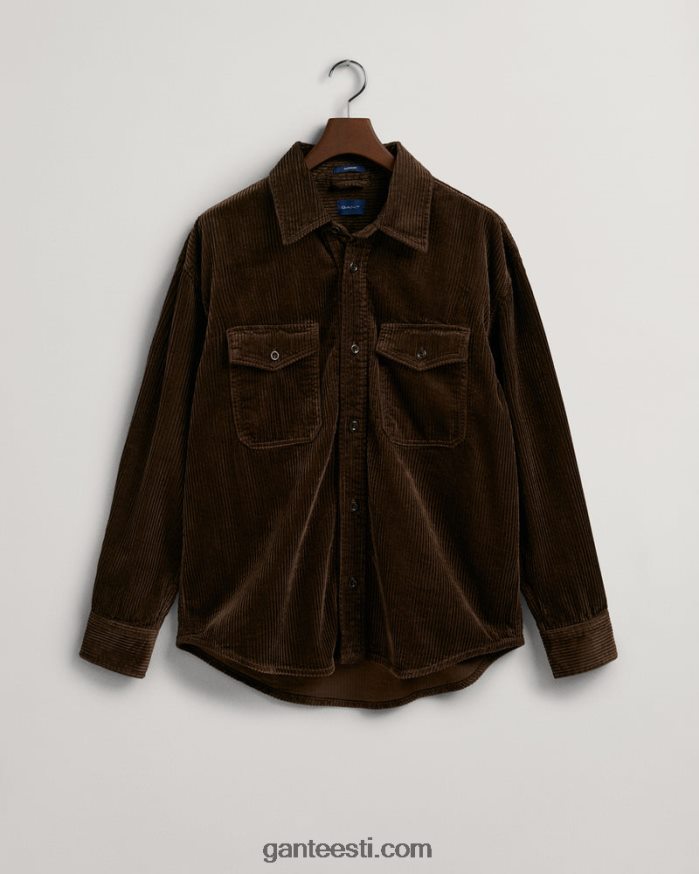 GANT mehed rikkalik pruun velvetist ülesärk NBR64N6