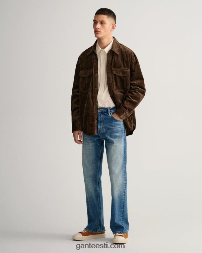 GANT mehed rikkalik pruun velvetist ülesärk NBR64N6