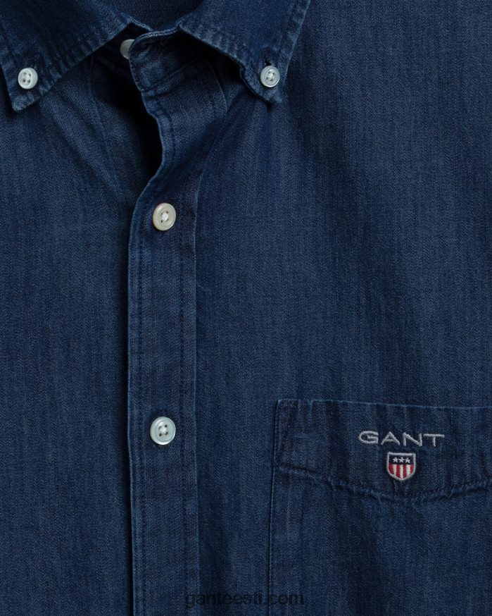 GANT mehed tume indigo tavaline istuv indigosärk NBR64N33