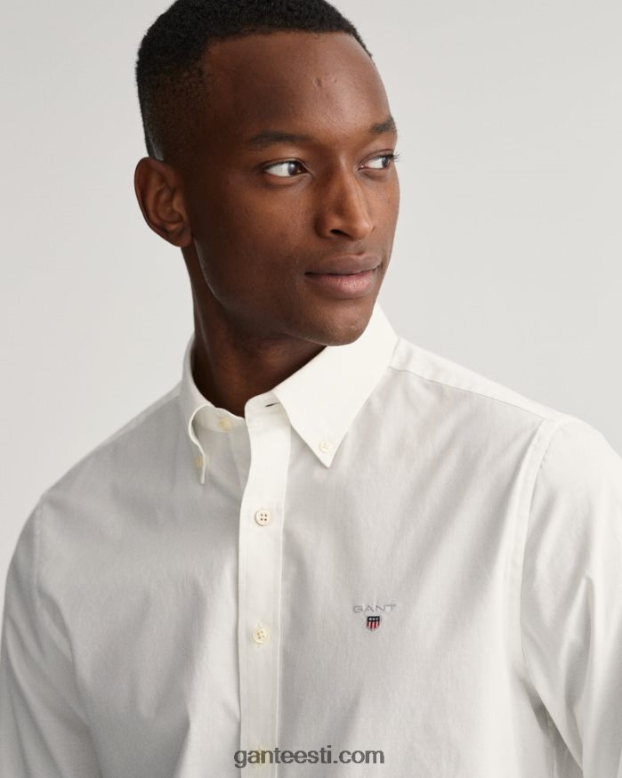 GANT mehed valge õhukesest riidest särk NBR64N54