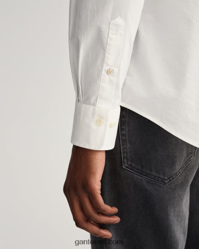 GANT mehed valge õhukesest riidest särk NBR64N54