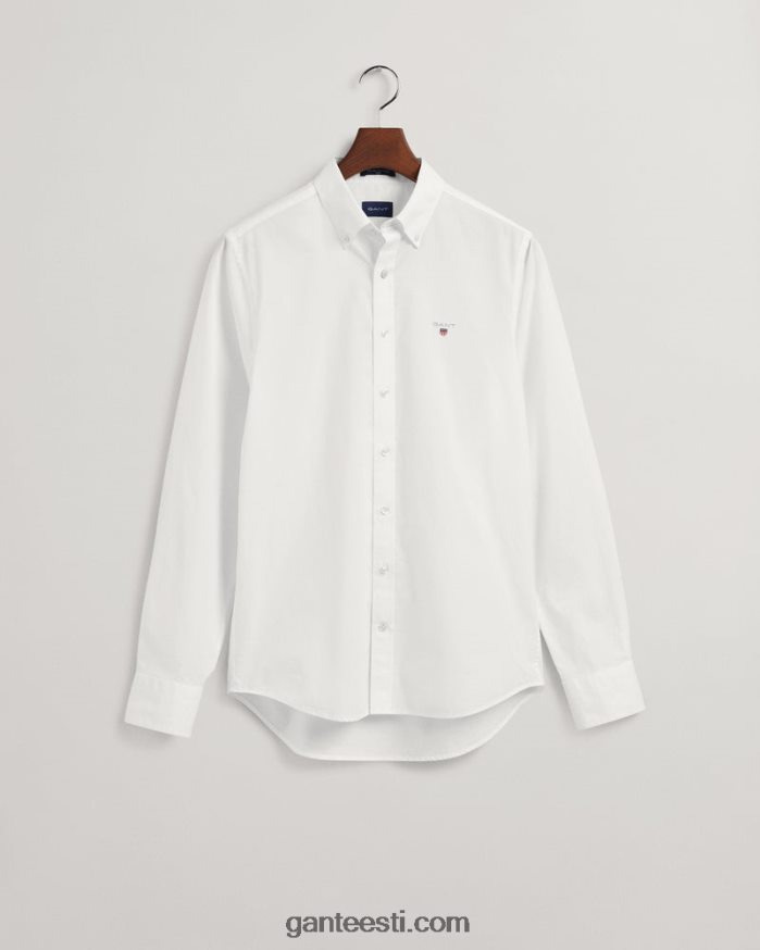 GANT mehed valge õhukesest riidest särk NBR64N54