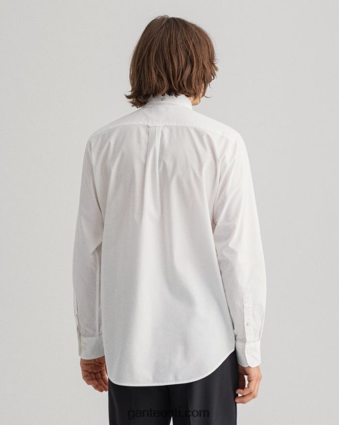 GANT mehed valge tavalisest riidest särk NBR64N65