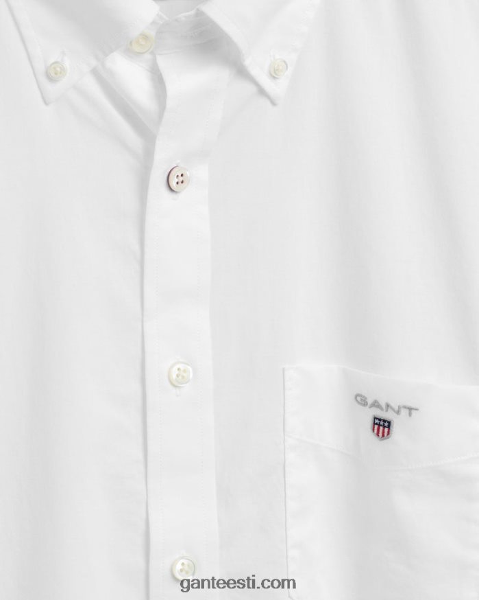 GANT mehed valge tavalisest riidest särk NBR64N65