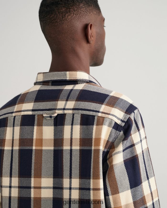 GANT mehed vanaaegne kreem raske toimse ruuduga särk NBR64N10