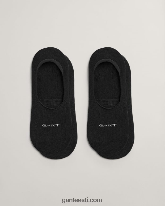 GANT mehed must 2-pakendis nähtamatud sokid NBR64N539