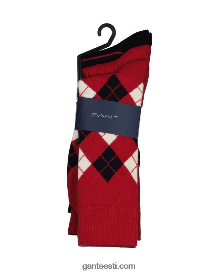 GANT mehed sügisene päikeseloojang 3-pakendis argyle sokid NBR64N527