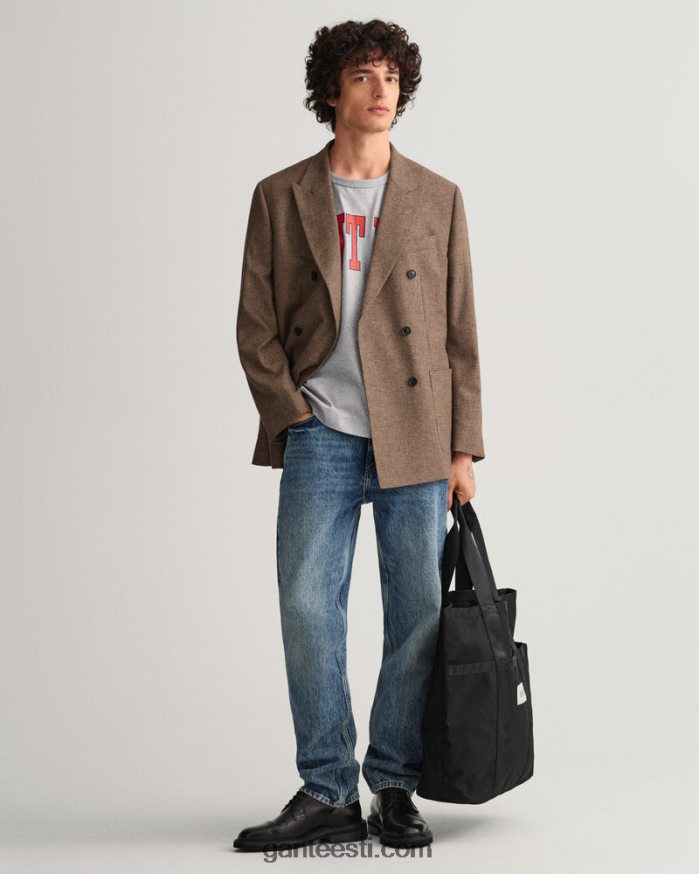 GANT mehed hall melanž USA graafiline t-särk NBR64N169